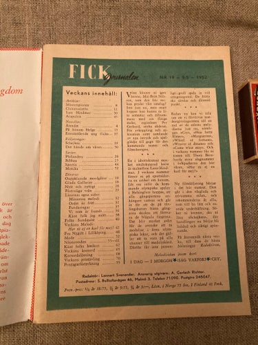 Fickjournalen nr 19, 9 maj 1952