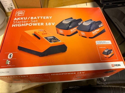 Fein Akku/Battery Starter-Set HIGHPOWER 18V (Nytt i förpackning)