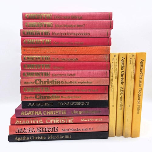 Agatha Christie - bokpaket med 20 böcker