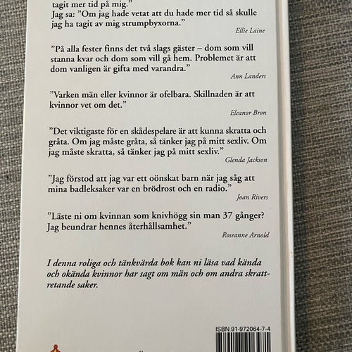 Vad kvinnor sagt om män och om andra skrattretande saker, 1994
