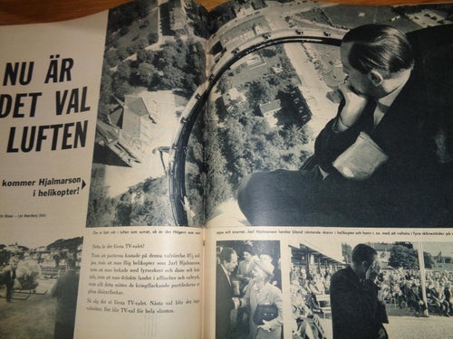 Se nr37 1960 valet Hilding Hagberg,Tage Erlander,Jarl Hjalmarson,Gunnar Hedlund