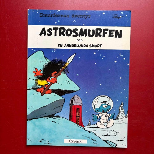 Smurfernas äventyr ASTROSMURFEN och En annorlunda smurf Peyo 1976