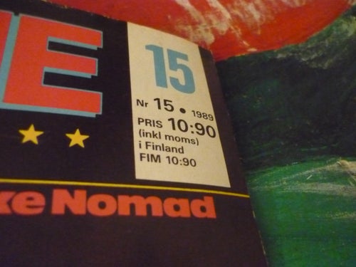 TIDNING, SERIEMAGASINET, NR 15 - 1989