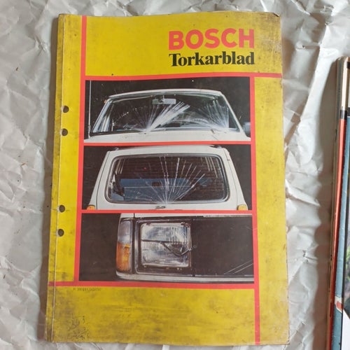 Bosch Torkarblad, Reservdelslista,
