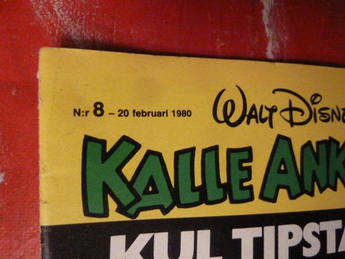 KALLE ANKA & CO, NR 8-1980, TIDNING