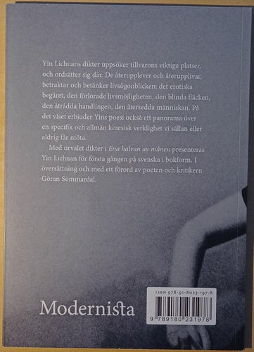 Ena halvan av månen: dikter i urval / Yin Lichuan