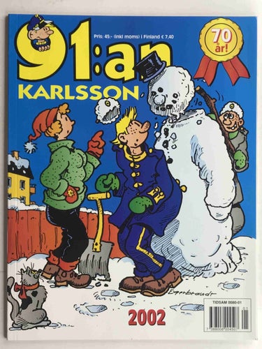 91:an Karlsson Julalbum 2002: Oläst!