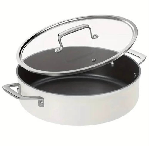 Gryta med glaslock, 28 cm