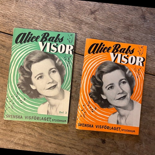Alice Babs Visor Del 3, Svenska Visförlaget, 1940-tal