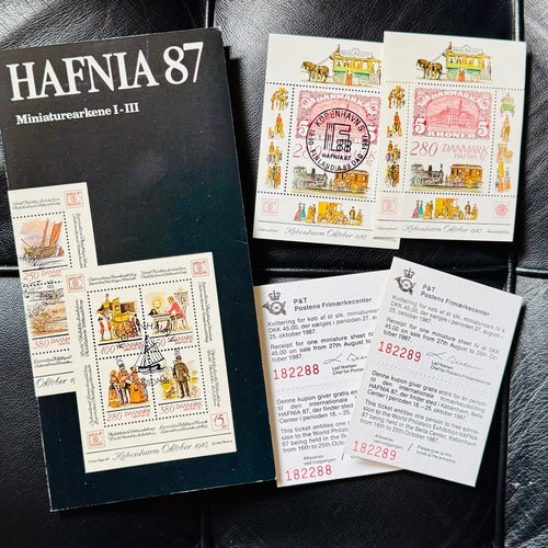Danmark Miniatyrark I-III Hafnia 87 ** F884-887