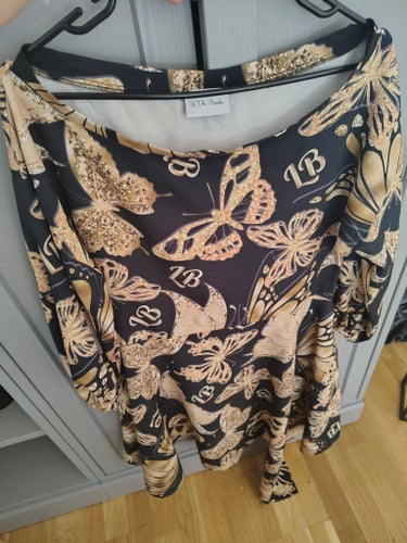 Lola Bianka svart, guld klänning