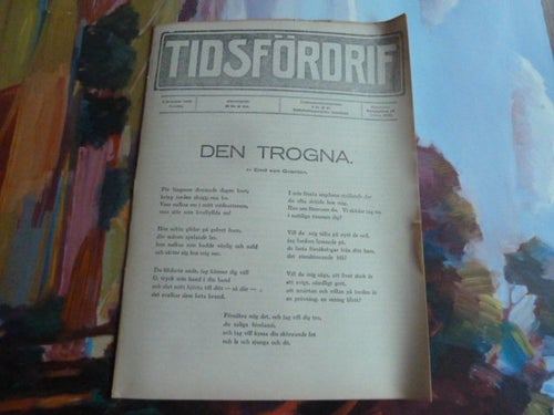 TIDSFÖRDRIF, 1914, DEN TROGNA, TIDNING