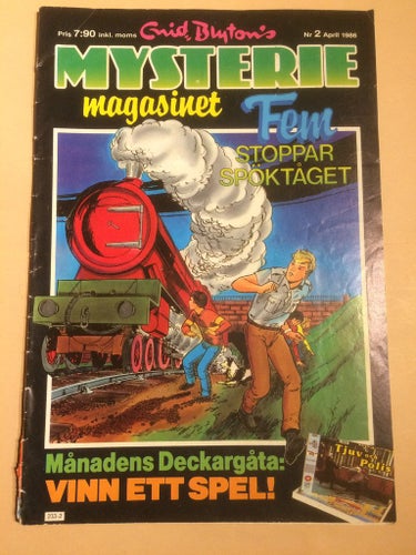 Mysteriemagasinet nr 2 från 1986