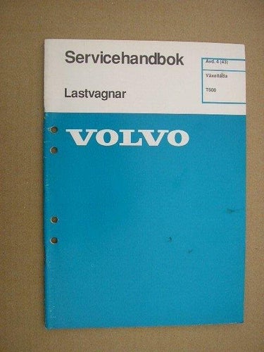 VOLVO Verkstadshandbok Lastbil Växellåda T600