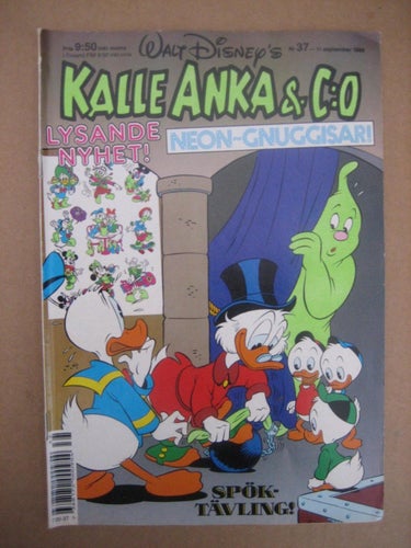 Kalle Anka & C:O    Nr:37-1989