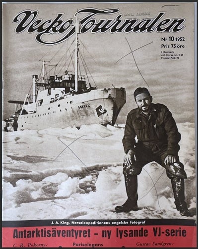 VJ 10 1952 Valter Schytt, Antarktis, Lennart Reurterskiöld, Marie Besnard