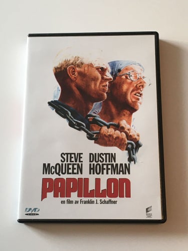 Papillon (Steve McQueen och Dustin Hoffman, 1973). Beg. DVD