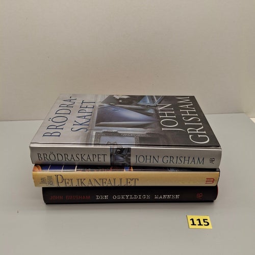 Johan Grisham x3 Bokpaket med hårdpärm - Se bilder för titlar