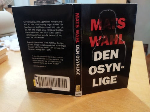 Den osynlige av Mats Wahl, bok, very fine plus, SM