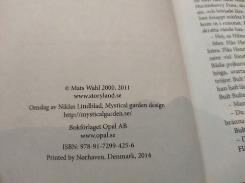 Den osynlige av Mats Wahl, bok, very fine plus, SM