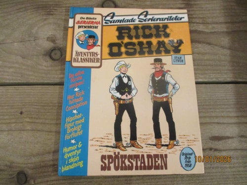 Samlade Serierariteter Rick O' Shay Spökstaden Originalstrips från 1958