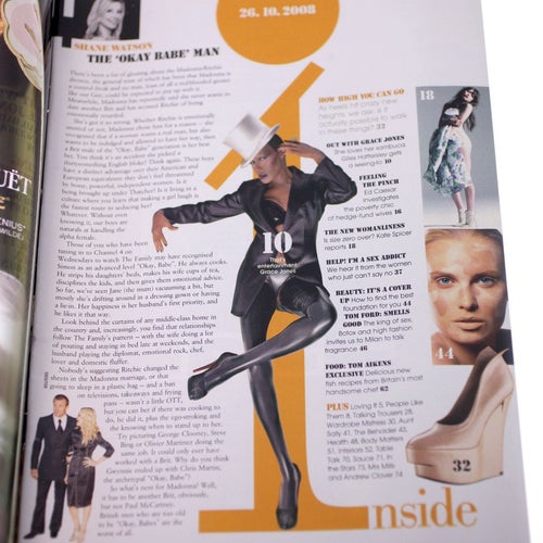 The Sunday Times Style Magazine-October 26th 2008-NEW-High Heels-Weight 146g