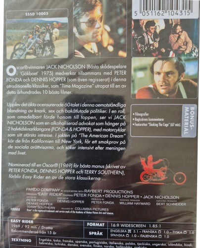 Easy Rider DVD Ny/Inplastad