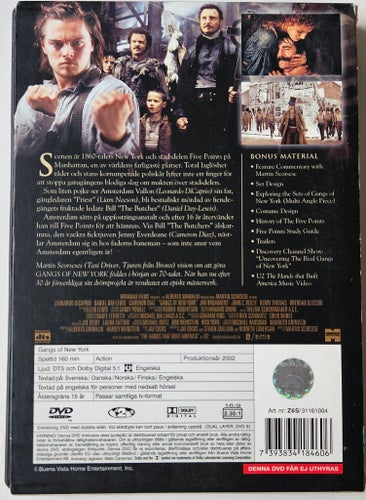 Gangs of New York - DVD 2 disc ( Slipcase)