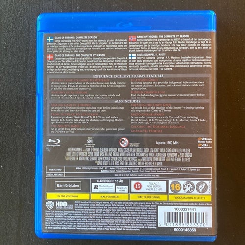 Game of thrones 1-season blu-ray