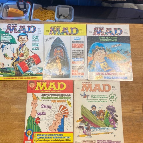 Svenska MAD-tidningar 5st 1978-1985