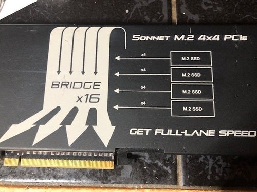 Sonnet M.2 4x4 PCIe kort