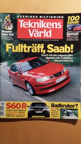 Teknikens Värld 15 2002: Saab 9-3, Alfa Romeo 156 GTA, Ford Mondeo ST220