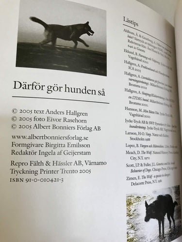 DÄRFÖR GÖR HUNDEN SÅ Anders Hallgren Eivor Rasehorn 2005
