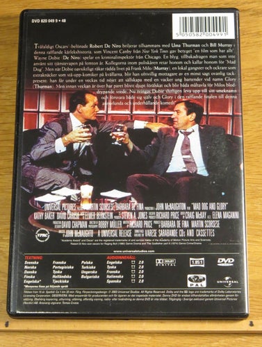 Mad Dog and Glory Robert De Niro Mkt fint skick