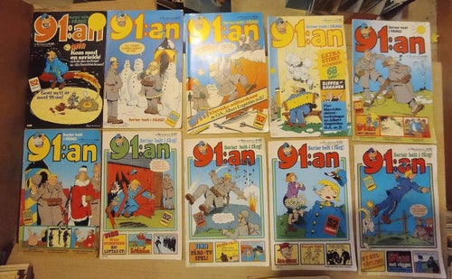 Samling 91:an flera nummer 18 styck
