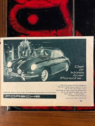 Porsche 1962 reklam Annons