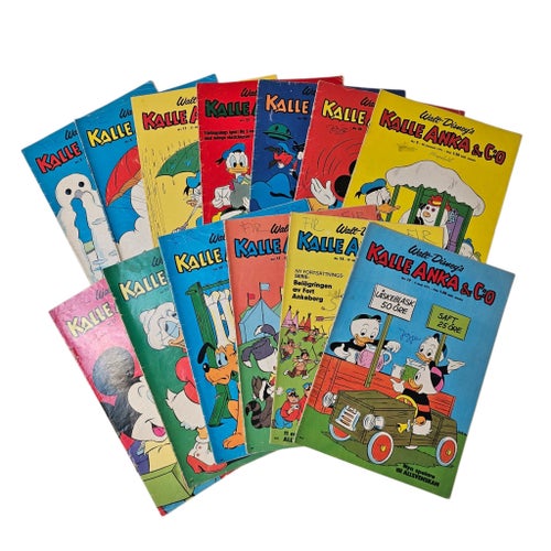 Kalle Anka & Co 1971 - 28 st serietidningar
