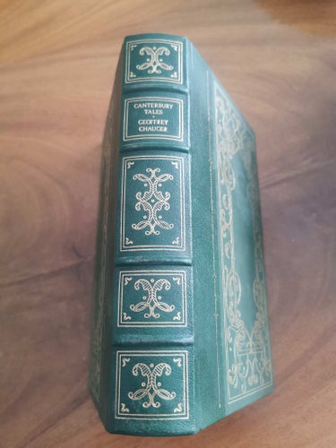 Canterbury tales chaucer franklin library leather