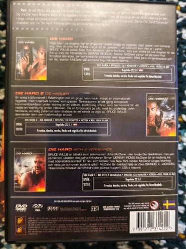 DIE hard 3 disc Bruce willis 1 +2 + with a vengeance special edition Box Samling