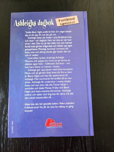 Ashleighs dagbok av Joanna Campbell, Fullblod Special