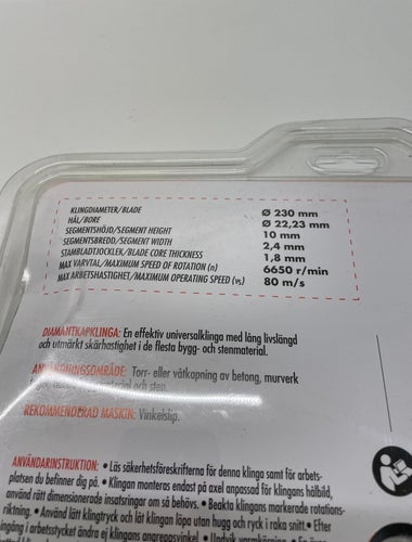 Flexxtra Diamantkapklinga 230mm