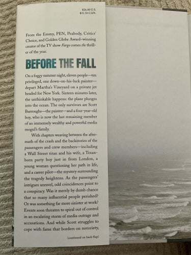 Before the Fall - Noah Hawley - hardcover