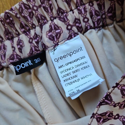 Greenpoint lila, beige kjol, storlek 36