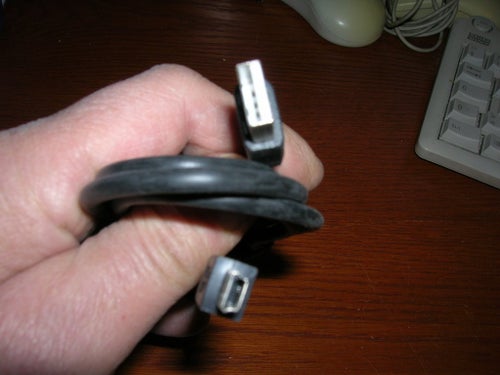 USB2.0 Mini kabel  A-hane - B Mini 5-pin hane 2 meter Svart
