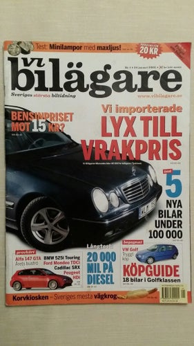 Vi bilägare 1 2005: Cadillac SRX, BMW 525i Touring, Peugeot 206 XT HDI