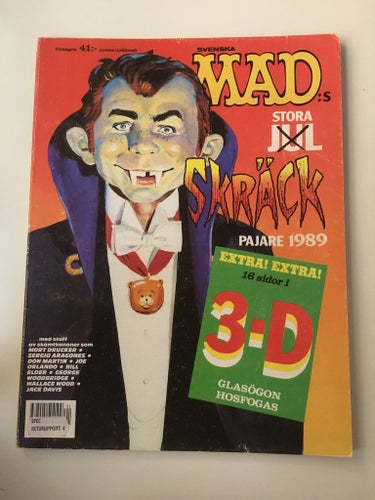 MAD - Julalbum 1989 - inklusive 3-D glasögon