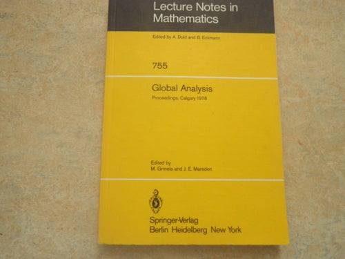 Global Analysis av M. Grmela och J. E. Marsden, 1978