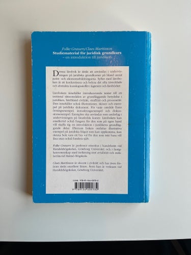 Studiematerial för juridisk grundkurs - Folke Grauers, Claes Martinson, 2017