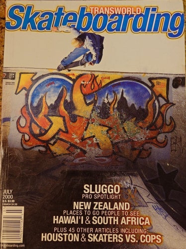 Transworld Skateboarding Magazine - Skate - July 2000 - Vol.18, No.7 - Vintage