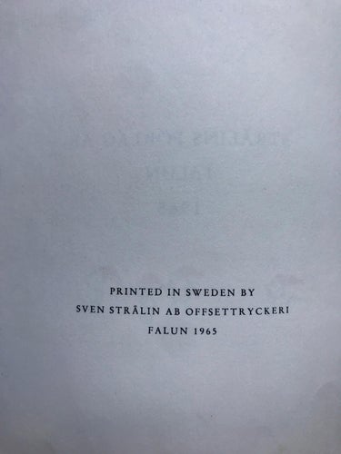 PELLES OCH ANNA ELISABETS JULAFTON Rune Lindström 1965